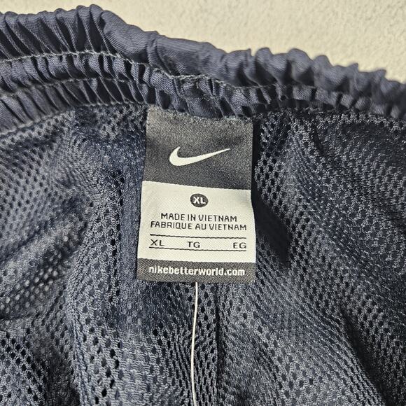 Nike Windbreaker Track Pants Size XL Blue Ankle Zip Y2K Athleisure Gym Logo - Picture 6 of 16